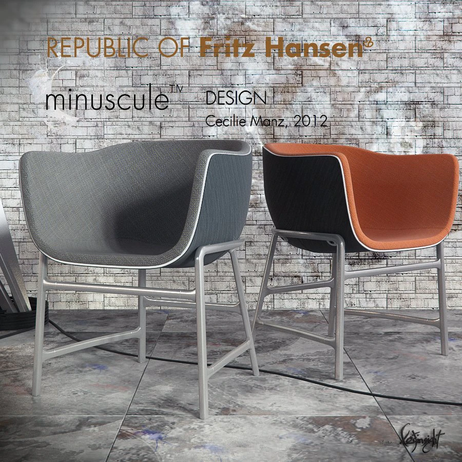 fritz hansen minuscule 3D Model .c4d .max .obj .3ds .fbx .stl .blend 