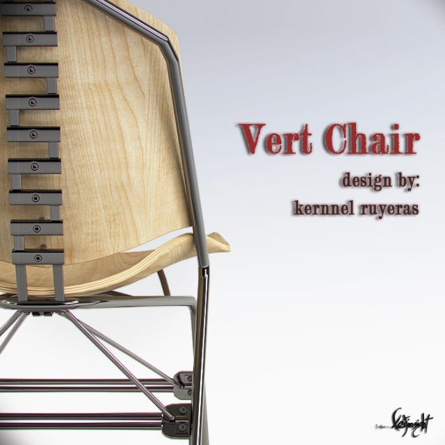 vert chair Modelo 3D .c4d .max .obj .3ds .fbx .stl .blend 