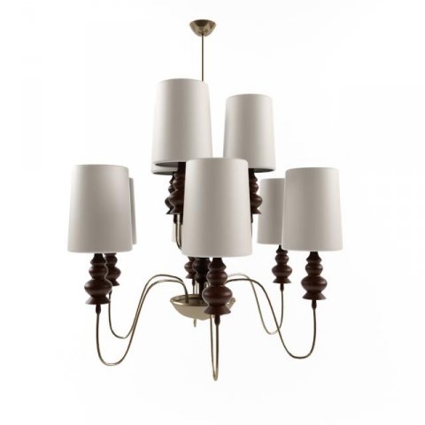 classic chandelier 3D Model .c4d .max .obj .3ds .fbx .stl .blend 