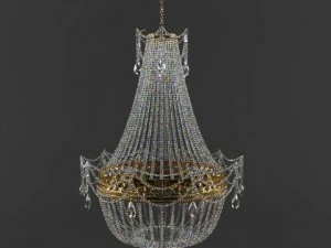 Kristall-Kronleuchter 3D Modell