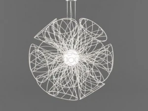 lampu langit-langit modern Model 3D