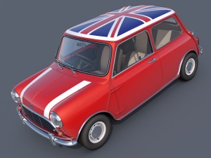 austin mini cooper s british Modello 3D