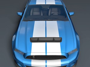 ford mustang shelby gt500 2010 Modelo 3D