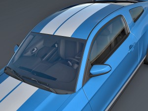 ford mustang shelby gt500 2010 Modelo 3D