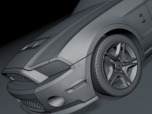 ford mustang shelby gt500 2010 Modelo 3D