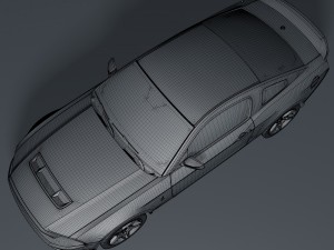 ford mustang shelby gt500 2010 Modelo 3D