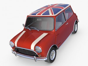 austin mini cooper s british Modello 3D