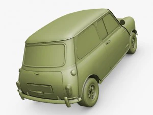 austin mini cooper s british 3D Model
