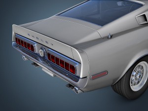 ford shelby gt500kr 1968 3D Model