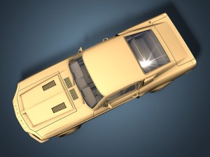 ford shelby gt500kr 1968 3D Model