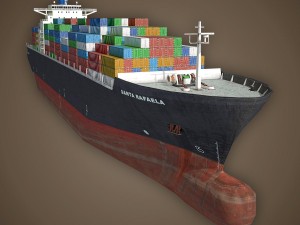 cargo ship 3D Model