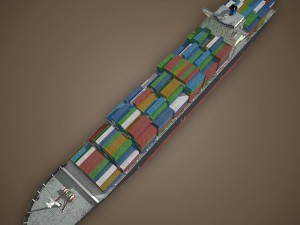 cargo ship 3D 모델
