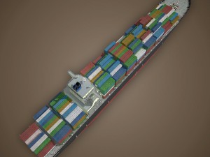 cargo ship 3D 모델