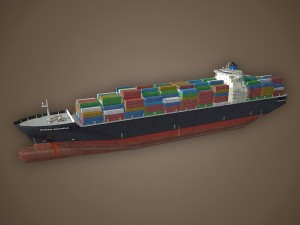 cargo ship 3D 모델