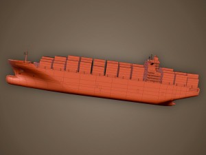 cargo ship 3D 모델