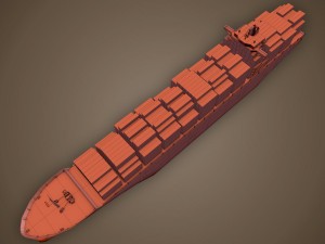 cargo ship 3D 모델