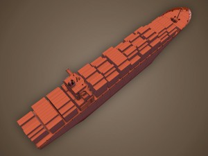 cargo ship 3D 모델