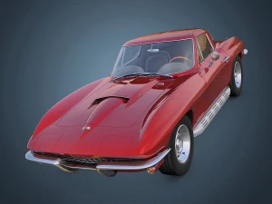 chevrolet corvette c2 stingray 3D Model