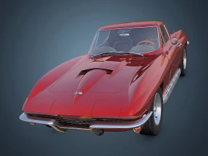 chevrolet corvette c2 stingray 3D Model