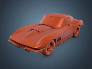 chevrolet corvette c2 stingray 3D Model