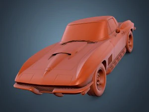 chevrolet corvette c2 stingray 3D Model
