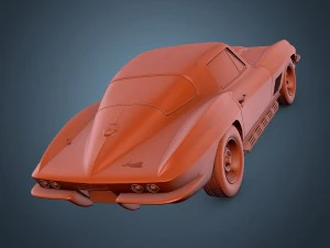 chevrolet corvette c2 stingray 3D Model