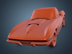 chevrolet corvette c2 stingray 3Dモデル
