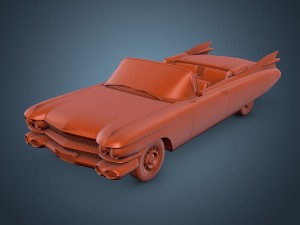 cadillac eldorado 62 series 1959 convertible pink 3D Модель