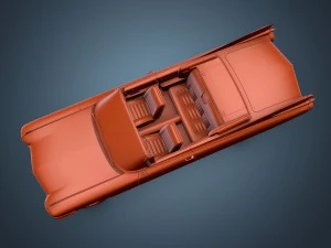 cadillac eldorado 62 series 1959 convertible pink 3D Model