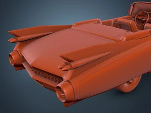 cadillac eldorado 62 series 1959 convertible pink 3D Model