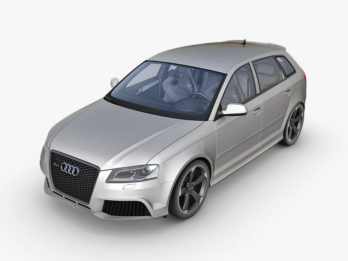 audi rs3 sportback 3D Model .c4d .max .obj .3ds .fbx .stl .blend 