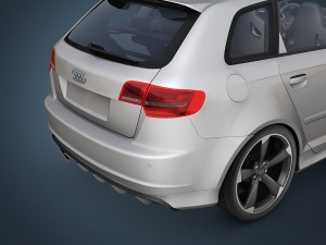 audi rs3 sportback 3D Model