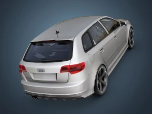 audi rs3 sportback 3D Model