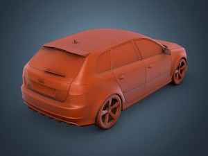 audi rs3 sportback 3D Model