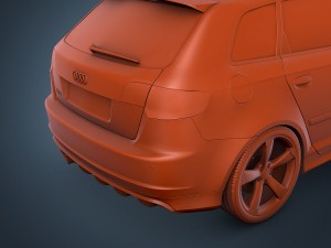 audi rs3 sportback 3D Model