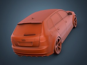audi rs3 sportback 3D Model