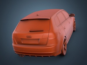 audi rs3 sportback 3D Model