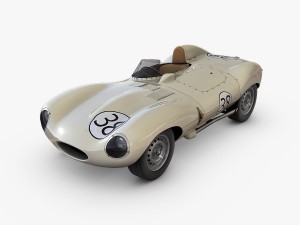 jaguar d-type 3D Model