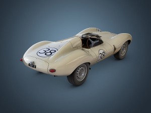 jaguar d-type 3D मॉडल