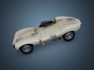 jaguar d-type 3D मॉडल