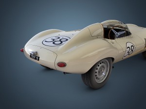 jaguar d-type 3D मॉडल