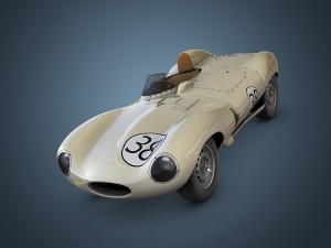 jaguar d-type 3D मॉडल