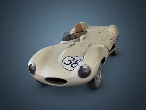 jaguar d-type 3D मॉडल