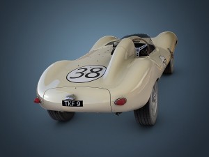 jaguar d-type 3D मॉडल