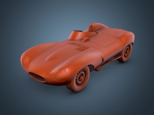 jaguar d-type 3D मॉडल