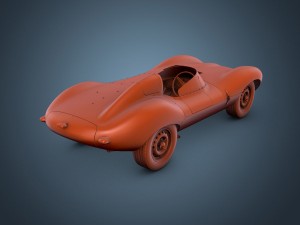 jaguar d-type 3D मॉडल