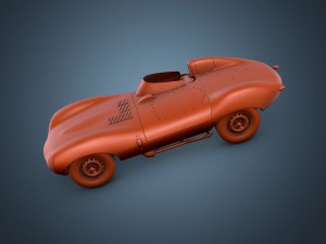 jaguar d-type 3D मॉडल