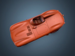 jaguar d-type 3D मॉडल