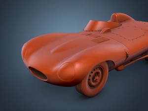 jaguar d-type 3D मॉडल