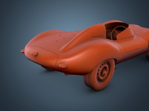 jaguar d-type 3D मॉडल
